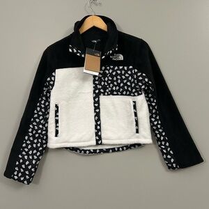 The North Face Fleece Mashup Black & White Patterned Fleece Jacket NWT Large 12
